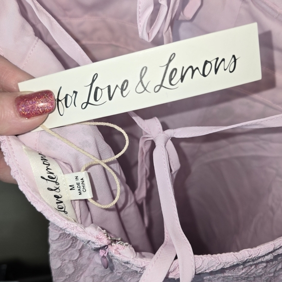 For Love And Lemons Carmela Mini Dress Purple NWT - Picture 11 of 16